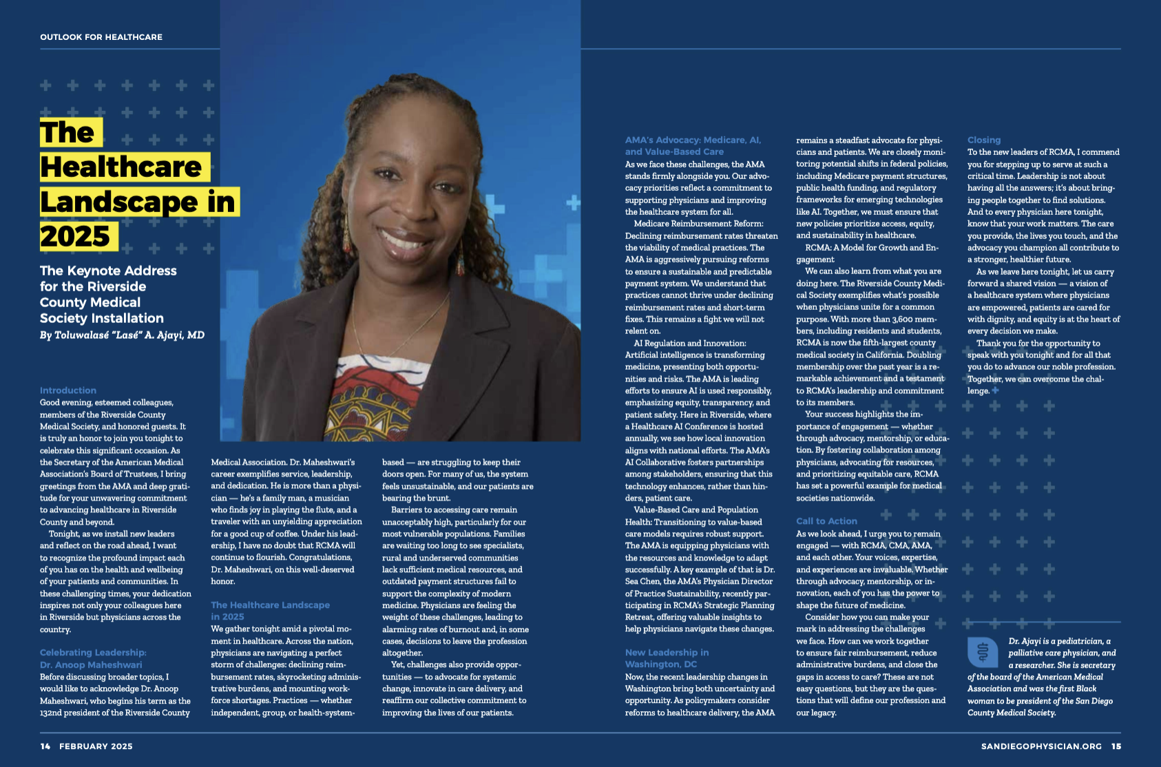 Dr. Ajayi in SD Physician Magazine