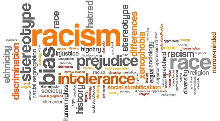 anti-discrimination collage of words